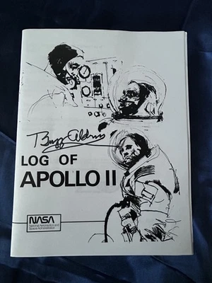 Buzz Aldrin signed Log of Apollo 11 Lunar Mission with COA - Image 1 of 4