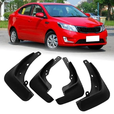 MUD FLAPS FOR 2012-2014 KIA RIO UB SEDAN Front & Rear Deluxe Molded Splash Guard Foto 1 de 4