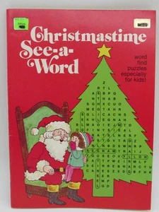 Vintage Christmastime See-A-Word Word Find 1977 by Whitman Book  Great Condition - Picture 1 of 4