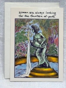 Vtg. In Your Face "Women Are Always Looking For The...? Humorous Greeting Card - Picture 1 of 3