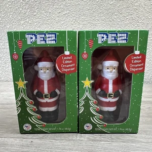 PEZ Christmas Santa Full Body Limited Edition 2 Ornaments / Dispenser - - Picture 1 of 2