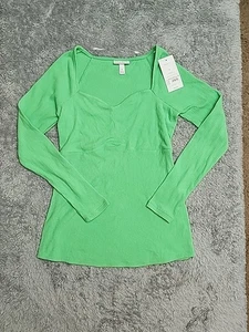 Ingrid & Isabel Corsetry Rib Umstandstop, grün, Größe M  - Bild 1 von 4