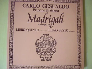 LP CARLO JESUALDO PRINZ DER VENOSE MADRIGALE BUCH 5. BUCH SECHSTES NEU - Bild 1 von 1