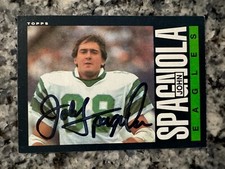 John Spagnola Signed PHILADELPHIA EAGLES Card   1985 Topps