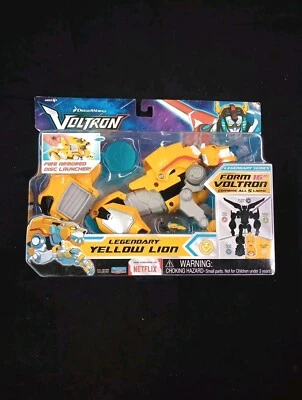 NEW Playmates Voltron Legendary Defender Yellow Lion (Dreamworks/Netflix). - Image 1 of 4