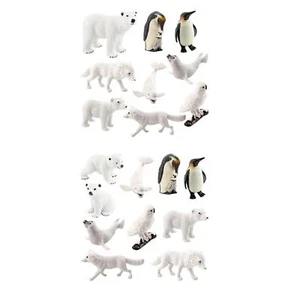 Realistic Arctic Animals Mini for Desk Ornament Playhouse Decor Easter Gift - Picture 1 of 14