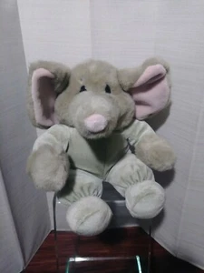 12 ZOLL VINTAGE 1993 COMMONWEALTH GRAUER ELEFANT WEICHES STOFFTIER PLÜSCHTIER MIT ETIKETT - Bild 1 von 5