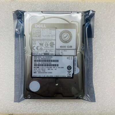  DYDW0 Dell 600GB 15K 12G SAS 2.5" Enterprise HDD Hard Drive 0DYDW0 AL13SXB60EN  - Image 1 of 4