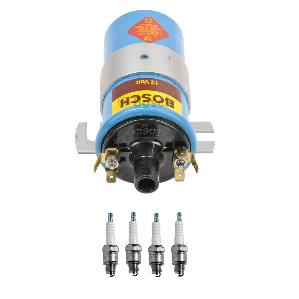 Kit de bujías Bosch bobina de encendido Denso 4 ranura en U para VW Super Beetle 1.6 H4 Foto 1 de 1