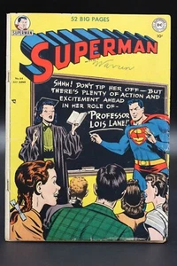 Superman (1939) #64 Professor Lois Lane Wayne Boring Al Plastino Prankster VG - Foto 1 di 3