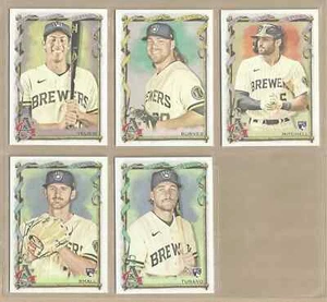 2023 Topps Allen & Ginter MILWAUKEE BREWERS Base Team Set of (5) Yelich Turang - Picture 1 of 1