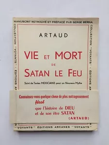 Antonin ARTAUD "Vie et mort de Satan le Feu" NUM. 1/100 Arches, Arcanes 1953 - Picture 1 of 2