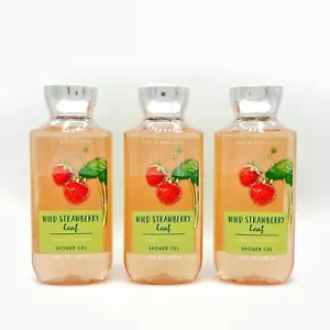 Bath & Body Works Wild Strawberry Leaf Duschgel 3er-Pack, je 10 Unzen - Bild 1 von 3