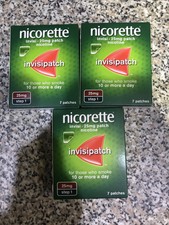 Nicorette InvisiPatch (Step 1) 7 X 25mg Patches - 3 Packets (21 Patches Total)
