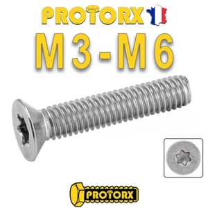 Vis TORX Tête FRAISÉE M3 à M6 x (10 à 50mm) | Vis à Métaux DIN 965 - INOX A2 - Afbeelding 1 van 19