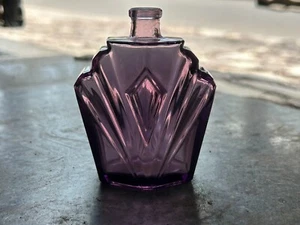 VECCHIO PROFUMO VINTAGE ELIZABETH TAYLOR VITTORIANO VETRO VIOLA BOTTIGLIA VUOTA. PGB1 - Foto 1 di 14