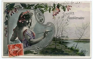 Art Nouveau. Pretty Woman. Charm. Sexy. - Picture 1 of 1