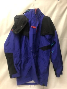 Helly Hansen Waterproof Men’s Winter Ski Jacket Size M Purple Red Equipe - Picture 1 of 9