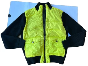 Ralph Lauren Purple Label Goose Down Hybrid Puffer Jacket Wool Leather $2495 Med - Picture 1 of 12