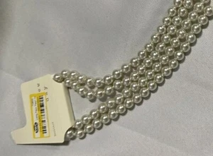 Collar de un nuevo día en capas concha de tortuga de cristal y joyas de perlas de imitación - Imagen 1 de 5
