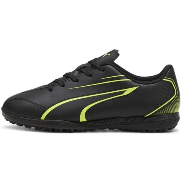 SCARPE CALCETTO PUMA VITORIA TT JR 107487 03 NERO GIALLO BAMBINO RAGAZZO - Immagine 1 di 1