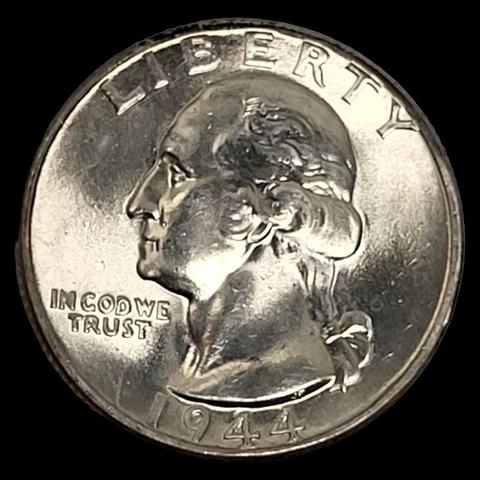 1944 ✨️BU HIGH MS++  GRADE Silver Washington Quarter ✨️MUST SEE ORIGINAL 🎉 Cover