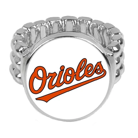Baltimore Orioles Mens Womens Adjustable Silver Ring w Gift Pkg D2 Cover