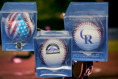 Colorado Rockies Baseball Fotoball USA American Flag - Image 1 of 4