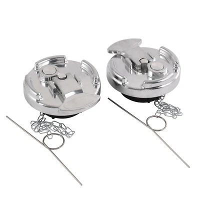 2 peças de acessórios para tanque de combustível sem bloqueio serve para todos os modelos tampa do tanque de combustível Peterbilt - Imagem 1 de 4