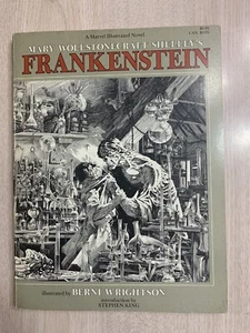 MARY SHELLEY’S FRANKENSTEIN VF ‘83 IST EDITION SIGNED WRIGHTSON W 42 ART PIECES! - Picture 1 of 24