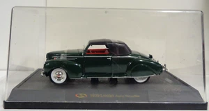 Signature Models #32333 1/32 Scale 1939 Lincoln Zephyr Convertible Green W Case - Picture 1 of 7