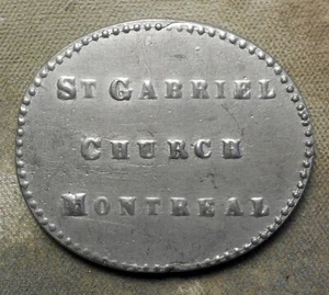 Communion Token: Montreal, St. Gabriel Church // Do This In Remembrance Of Me. L - Picture 1 of 2