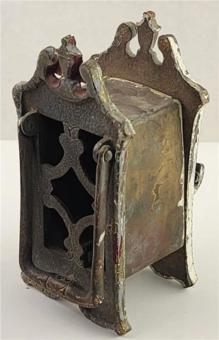 Antique Brass, Speakeasy Double Sided Knocker with Inner Door Liner Cover