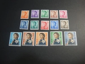 HONG KONG 1962 Sc#203-17 QEII conjunto definitivo sin montar o nunca montado xf scv $245.00 - Imagen 1 de 2