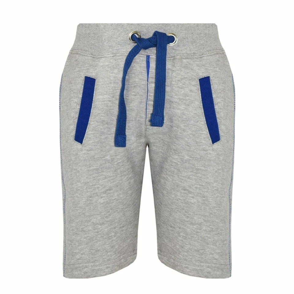 Niño Pantalones Cortos Polar Gris Shorts Chinos Rodilla Longitud Media Años 2-13 - Imagen 1 de 1