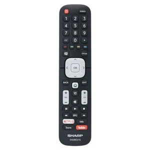 New Genuine EN2BE27S For SHARP Series S Smart TV Remote Control NETFLIX YouTube - Picture 1 of 7