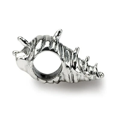 Shell Bead .925 Sterling Silver Antique Finish Reflection Beads Foto 1 de 4