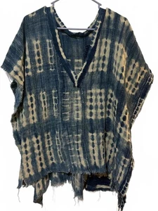 Vintage Schlammtuch Tunika mit offener Seite - Bild 1 von 3