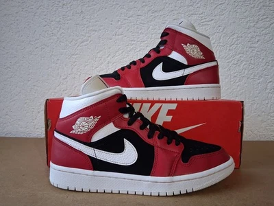 Nike Air Jordan 1 Mid Wmns retrò basket sneaker scarpe sportive EU 40.5 US 9 Red - Immagine 1 di 4