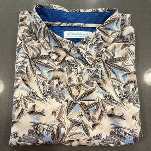 Caribbean Isle Breeze Performance Herren Large Hawaii Print Hemd Kurzarm - Bild 1 von 9