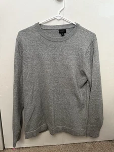 Suéter para mujer J.Crew pequeño gris algodón liso cuello redondo  - Imagen 1 de 3