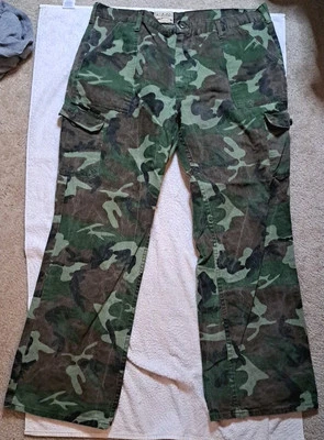 Pantalones de Carga Camuflados Ejército Cabelas De Colección Para Hombre Talla 40x32 Años 80 Hechos en Unión EE. UU. Foto 1 de 4