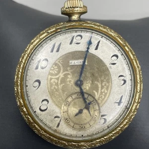 Elgin 25691632 14K G.F Taschenuhr. 44mm Gehäuse. Inlett. - Bild 1 von 10