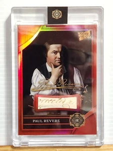 Paul Revere 2025 Pieces of the Past 1776 Freedom Fighters RED RELIC 109 - Picture 1 of 6