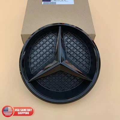 Front Grille Star Emblem Logo 2015-18 For Mercedes-Benz E350 CLA250 C300 Black Foto 1 de 4
