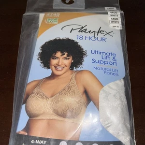 Playtex 18 Stunden #4745 kabellose 4-Wege-Stütze weiß. 44DD - Bild 1 von 5