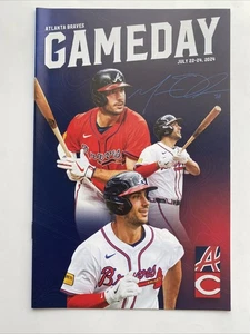 MATT OLSON Atlanta Braves Baseball 2024 Gameday Program SGA Truist Park CIN Reds - Picture 1 of 2