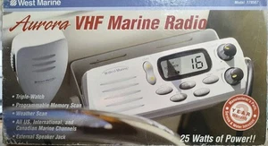 Radio Marina Aurora 25 Watt VHF Modelo 179567 Nueva en Caja Original - Imagen 1 de 6