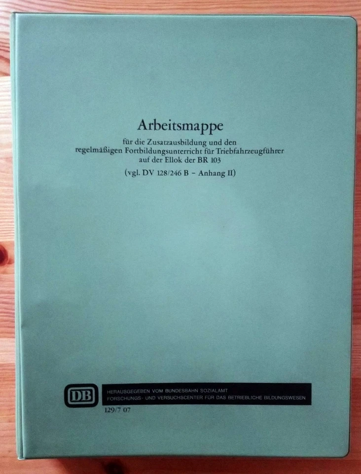 Arbeitsmappe DB Bundesbahn Baureihe 103 - Bild 1 von 4