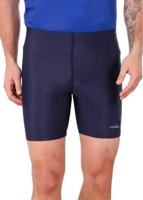 Excedo Strechable Tights for Men 4 Way Lycra Atheletic Gym Shorts Blue Color AU - Image 1 of 4